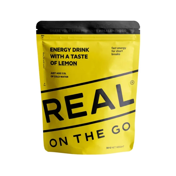 REAL On the Go energidrikke (sitron)